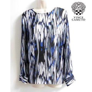 VINCE CAMUTO multi color Blouse L